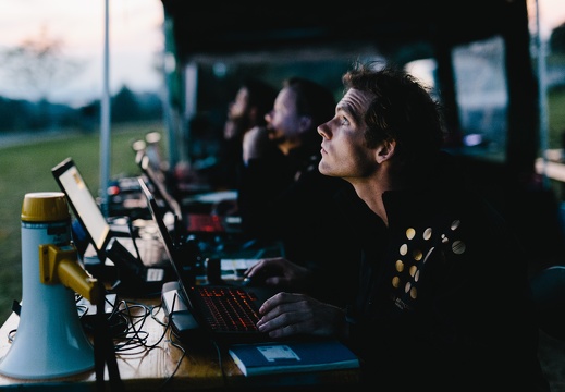 Spaxels Over Linz - Test flight (2016)