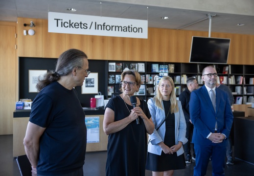 Impression Press briefing at Lentos Kunstmuseum Linz, September 1, 2025