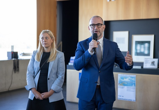 Impression Press briefing at Lentos Kunstmuseum Linz, September 1, 2025