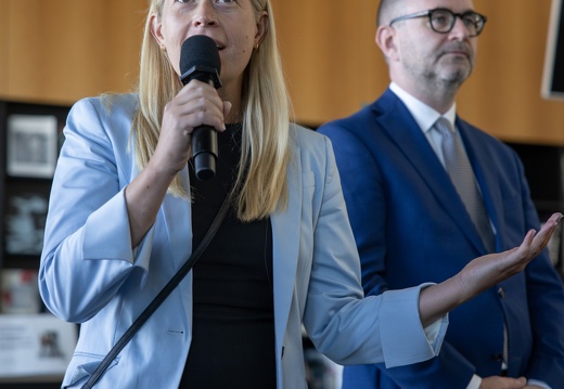 Impression Press briefing at Lentos Kunstmuseum Linz, September 1, 2025