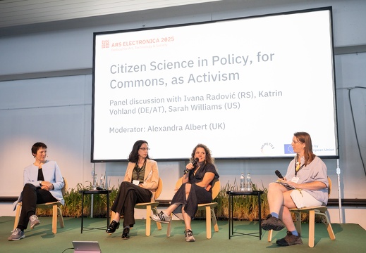 Citizen Science in Policy, for Commons, as Activism / Alexandra Albert (GB), Ivana Radović (RS), Katrin Vohland (DE/AT), Sarah Williams (US)