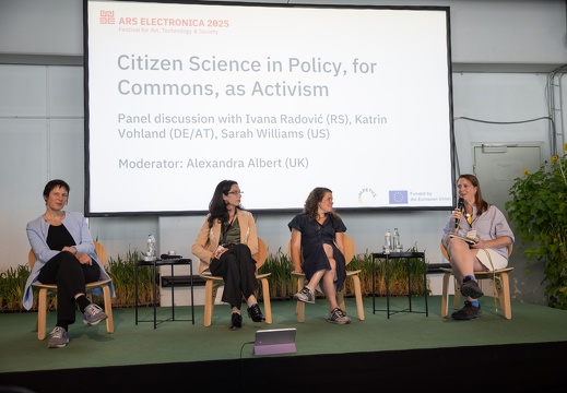 Citizen Science in Policy, for Commons, as Activism / Alexandra Albert (GB), Ivana Radović (RS), Katrin Vohland (DE/AT), Sarah Williams (US)